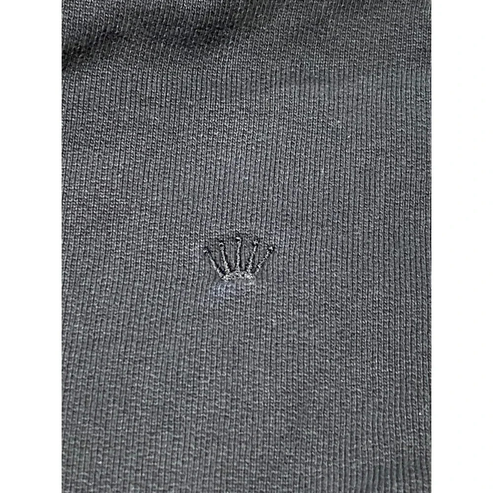 Junk de Luxe Sweat Shorts Mens Large Black Excellent Zipper Pockets Cotton